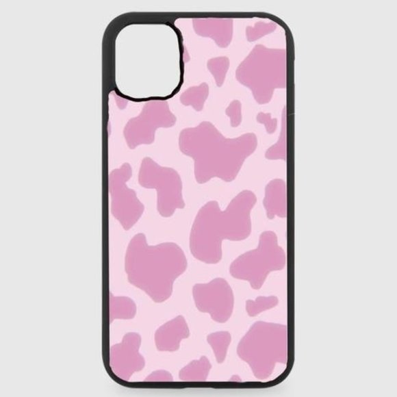 Pink Cow Print Phone Case - Picture 1 of 1